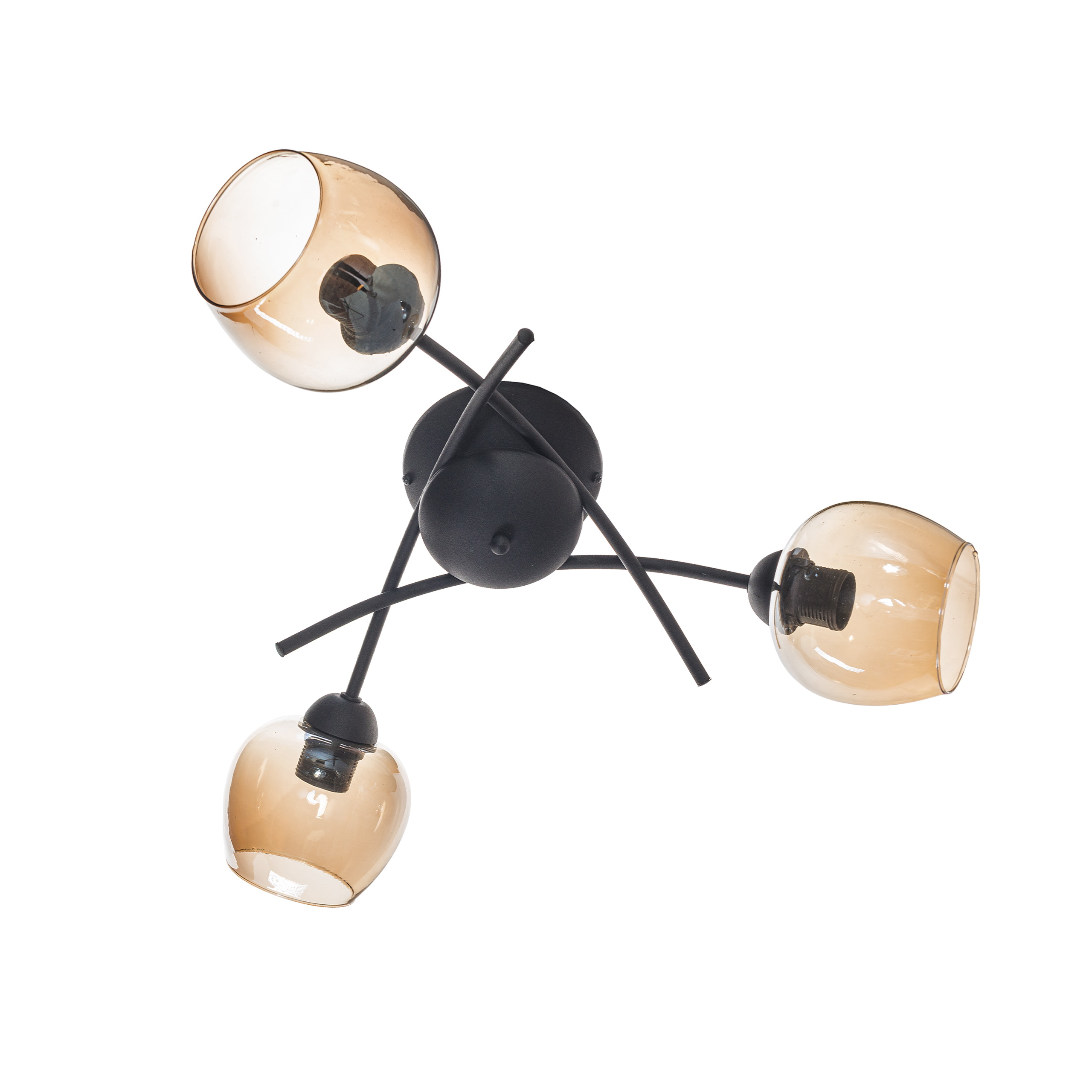 Ella 3 czarna z miodowymi kloszami