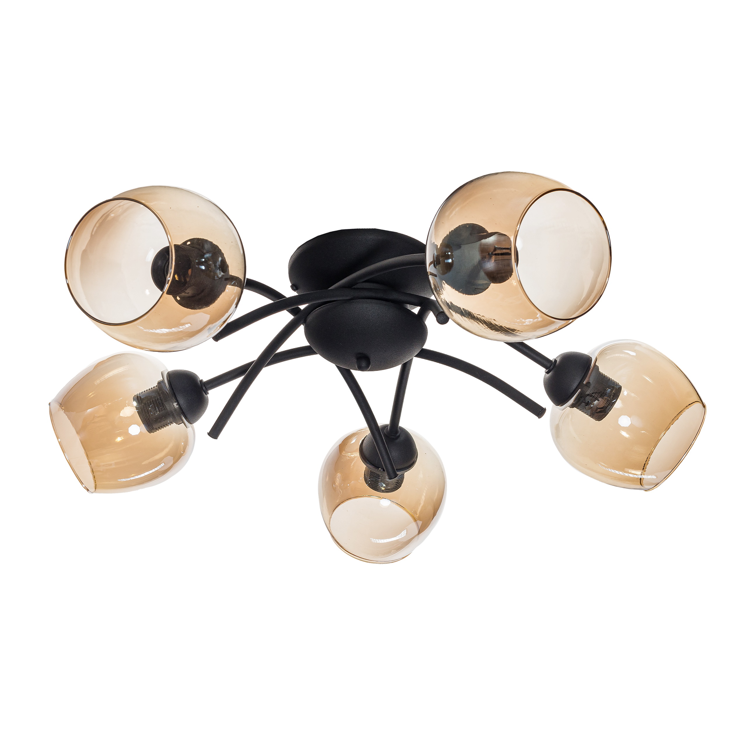 Ella 5 czarna z miodowymi kloszami