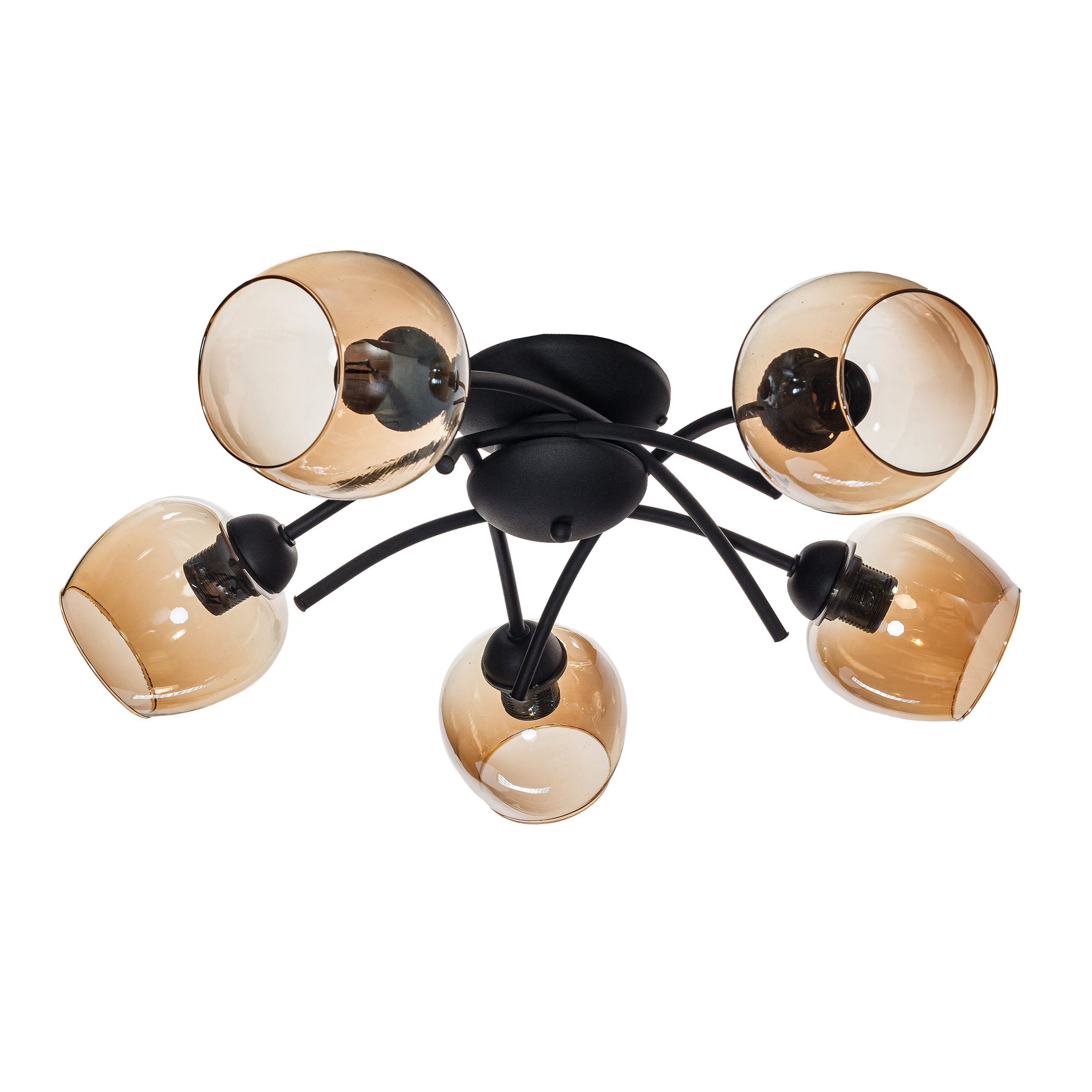 Ella 5 czarna z miodowymi kloszami