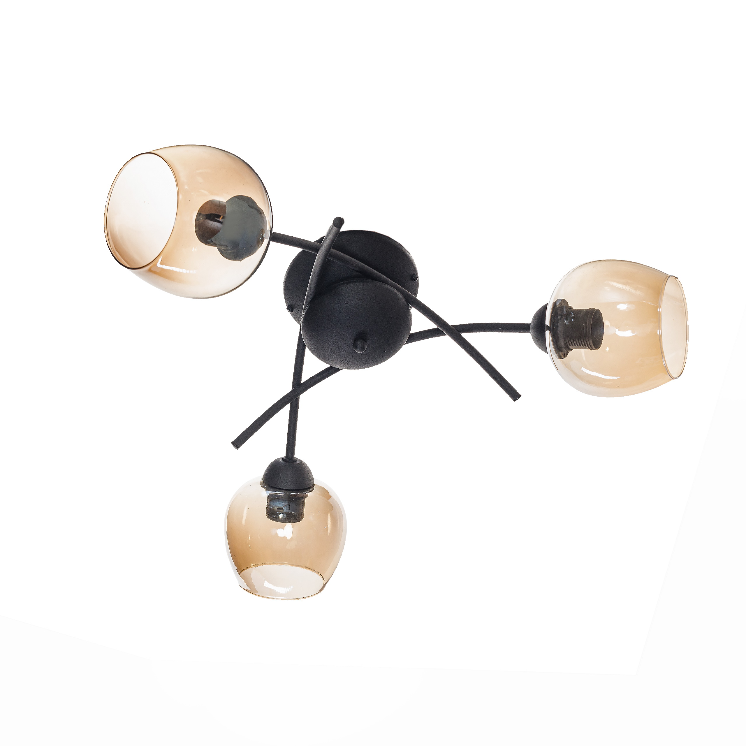 Ella 3 czarna z miodowymi kloszami