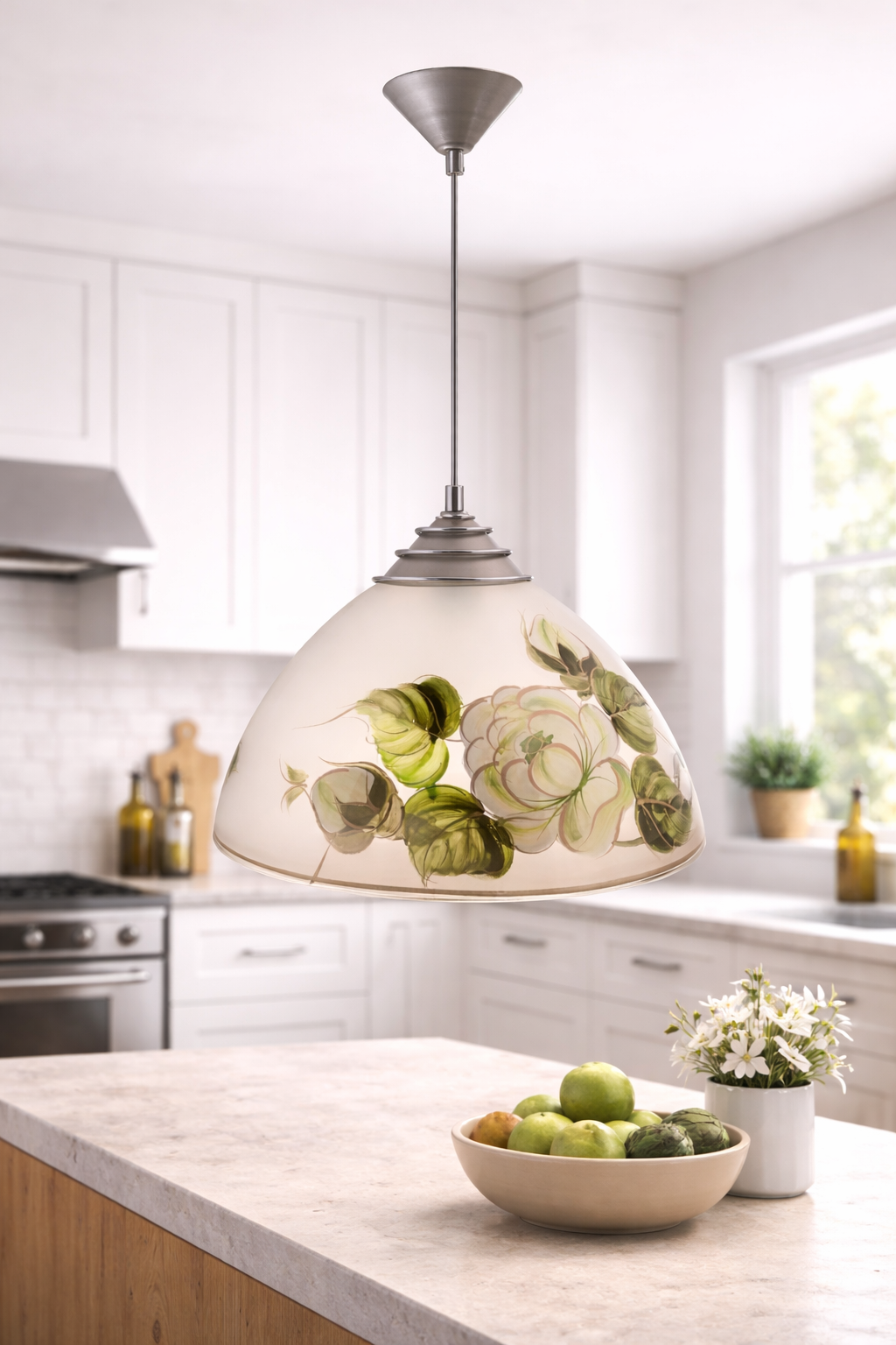 Ręcznie Malowana Róża Płatkowa