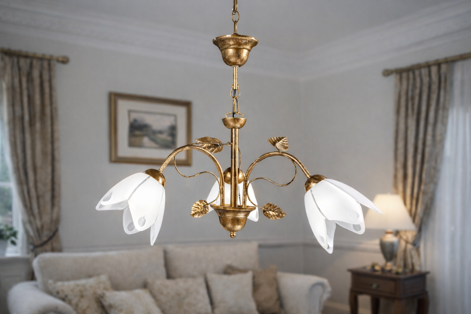 Lampa Sufitowa z Liściem 303/T