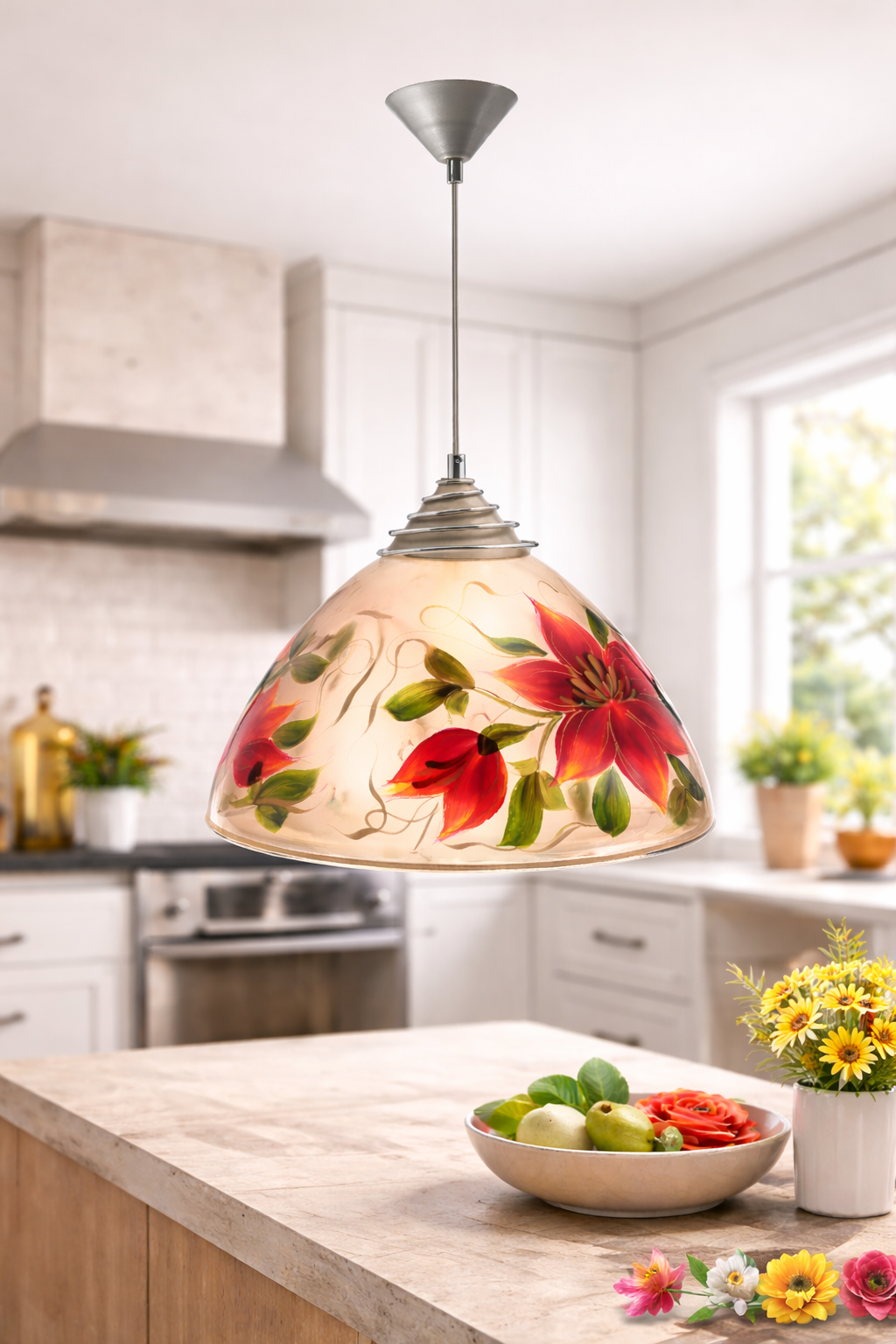 Ręcznie Malowany Powojnik