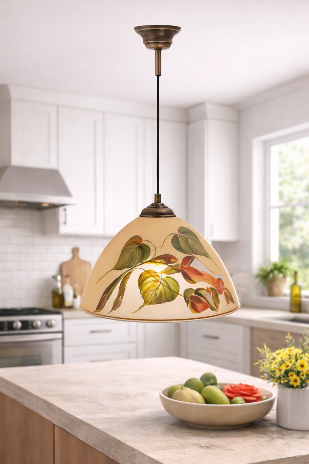 Ręcznie Malowana Róża Leżąca